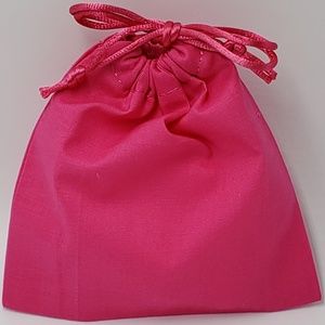 BRAND NEW 6 - 5x5 FUCHSIA DRAWSTRING BAGS
